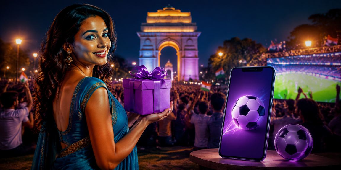 Indian sports betting culture with Delhi India Gate backdrop